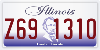 IL license plate Z691310