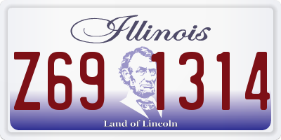 IL license plate Z691314