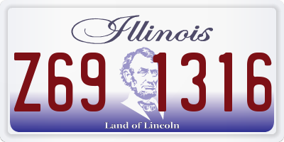 IL license plate Z691316