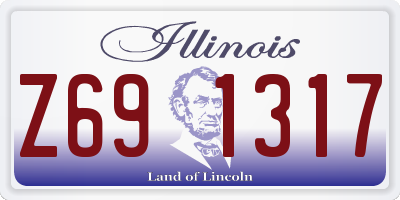 IL license plate Z691317