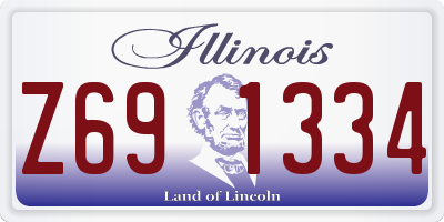 IL license plate Z691334