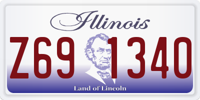 IL license plate Z691340