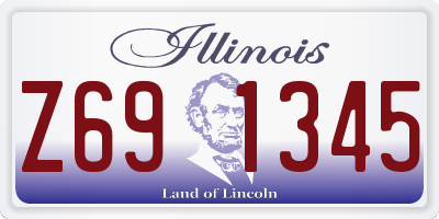IL license plate Z691345