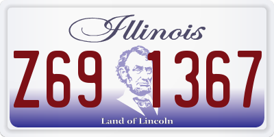 IL license plate Z691367