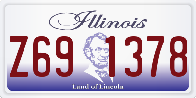 IL license plate Z691378