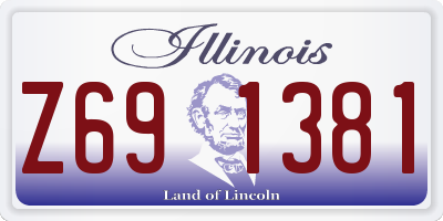 IL license plate Z691381