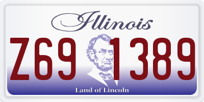 IL license plate Z691389