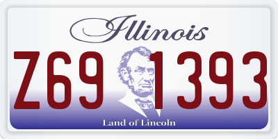 IL license plate Z691393