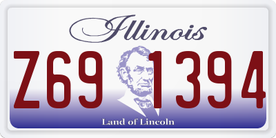 IL license plate Z691394