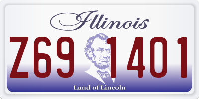 IL license plate Z691401