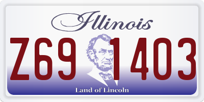 IL license plate Z691403