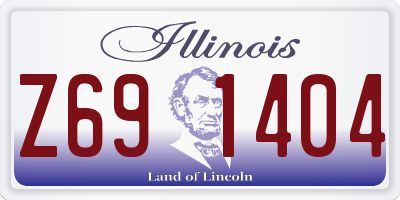 IL license plate Z691404