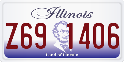 IL license plate Z691406