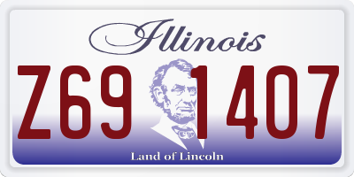 IL license plate Z691407