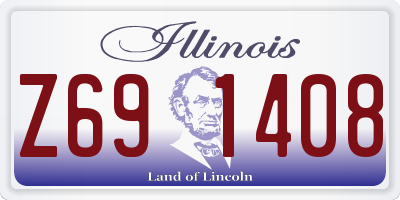 IL license plate Z691408