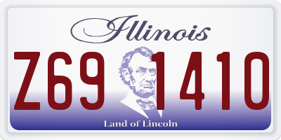 IL license plate Z691410