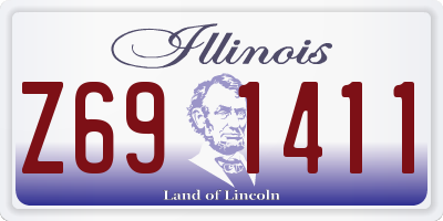 IL license plate Z691411