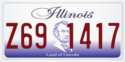 IL license plate Z691417