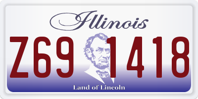 IL license plate Z691418