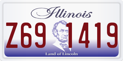 IL license plate Z691419