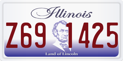 IL license plate Z691425