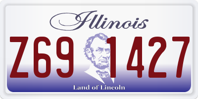 IL license plate Z691427