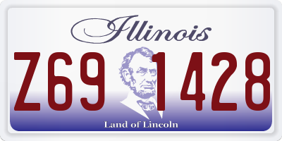 IL license plate Z691428