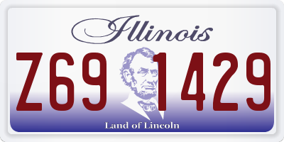 IL license plate Z691429