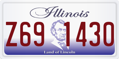 IL license plate Z691430