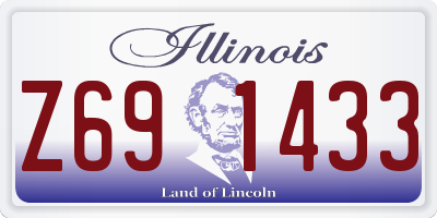 IL license plate Z691433
