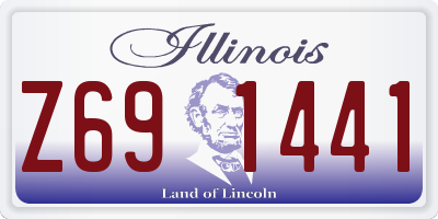 IL license plate Z691441
