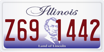 IL license plate Z691442