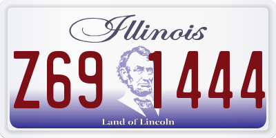 IL license plate Z691444
