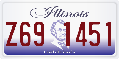 IL license plate Z691451