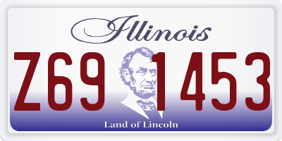 IL license plate Z691453