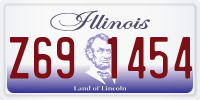 IL license plate Z691454
