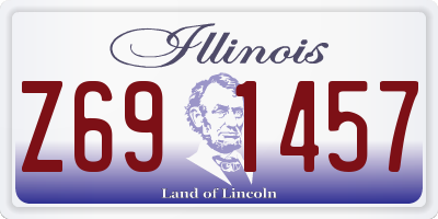 IL license plate Z691457
