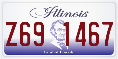 IL license plate Z691467