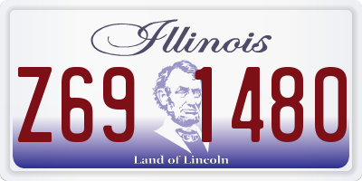 IL license plate Z691480