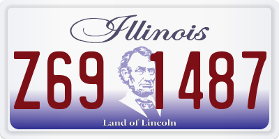 IL license plate Z691487
