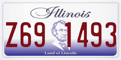 IL license plate Z691493