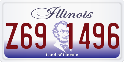 IL license plate Z691496