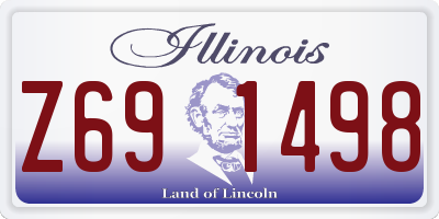 IL license plate Z691498