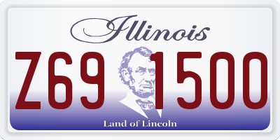 IL license plate Z691500