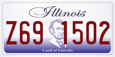 IL license plate Z691502