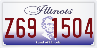 IL license plate Z691504