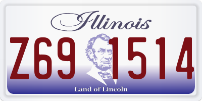 IL license plate Z691514