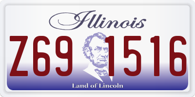IL license plate Z691516