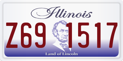 IL license plate Z691517