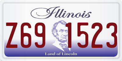 IL license plate Z691523